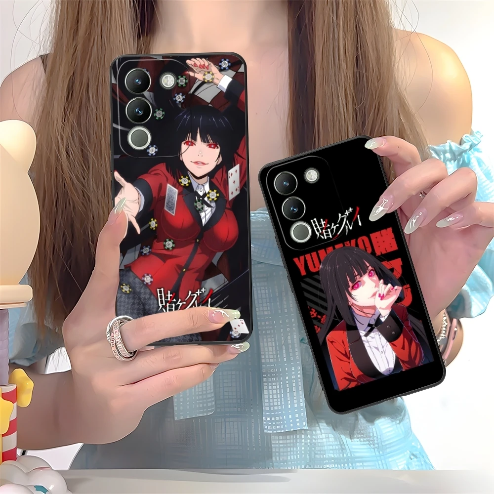 Чехол для мобильного телефона Kakegurui Yumeko VIVO Y95 Y93 Y31 Y20 V19 V17 V15 Pro X60 NEX черный мягкий