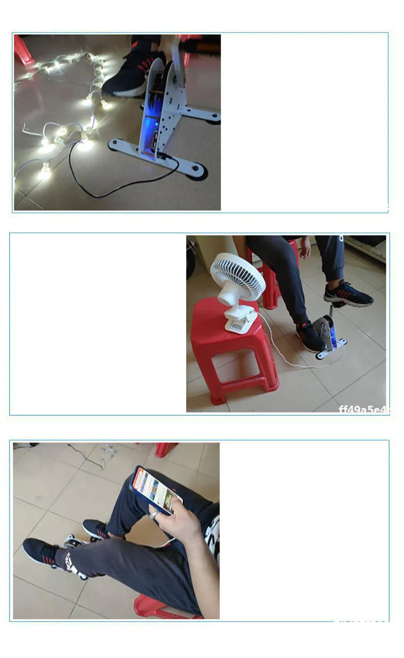 Портативный педальный генератор реабилитационное тренировочное устройство