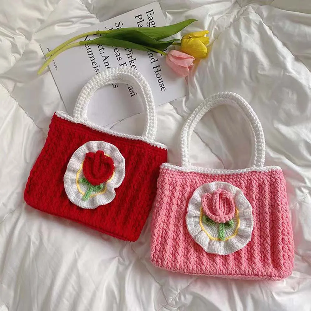 

Tulip Weave Knitting Material Set for Bag Handbag DIY Handmade 0351