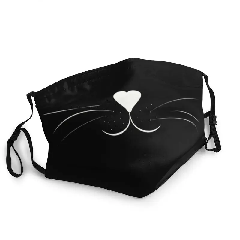 

Cat Nose Mouth Face Mask Breathable Funny Cat Lover Mask Unisex Adult Anti Dust Haze Protection Respirator Mouth-Muffle