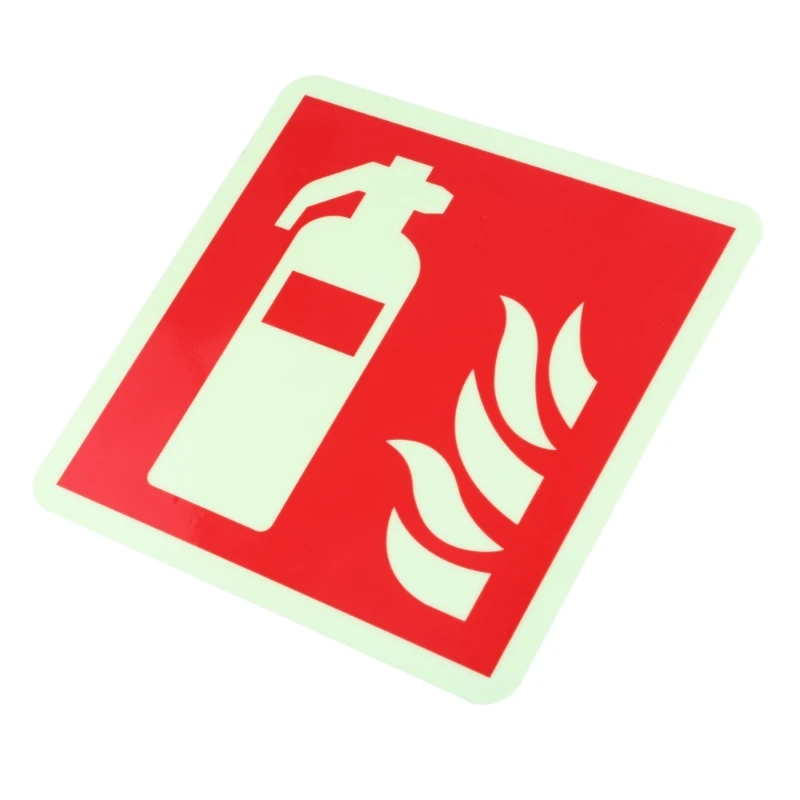 5шт светящиеся в темноте огнетушители этикетки фотолюминесцентные знаки