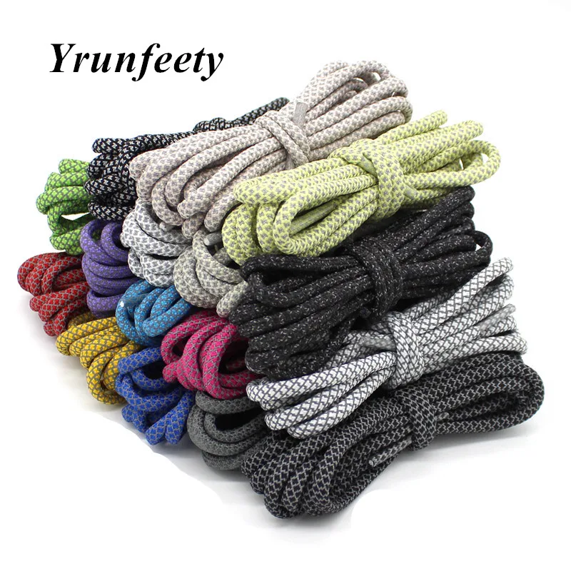 Светоотражающие шнурки для обуви, безопасные, для бега, спорта, длиной 47/55 дюймов, длиной 3 м, 1 пара