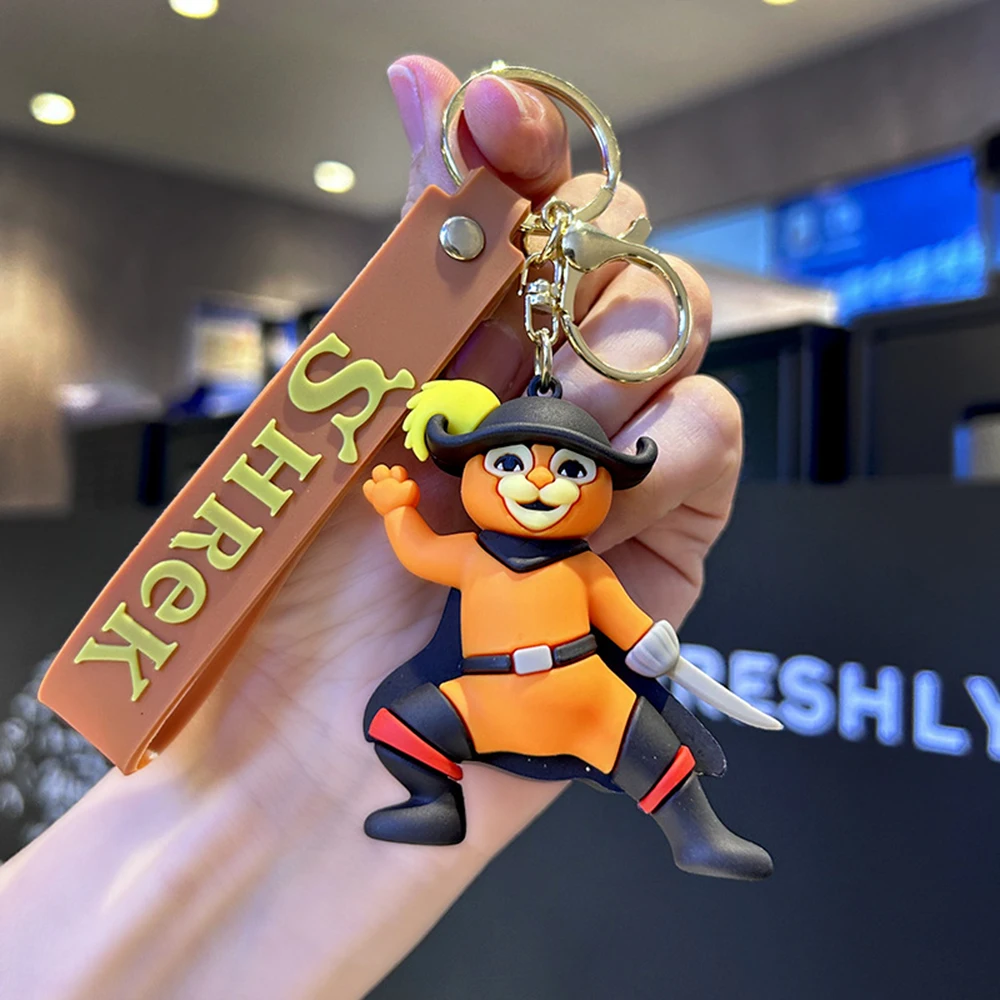 Креативный стиль брелок для ключей персонажи изысканная пара сумок подвеска в