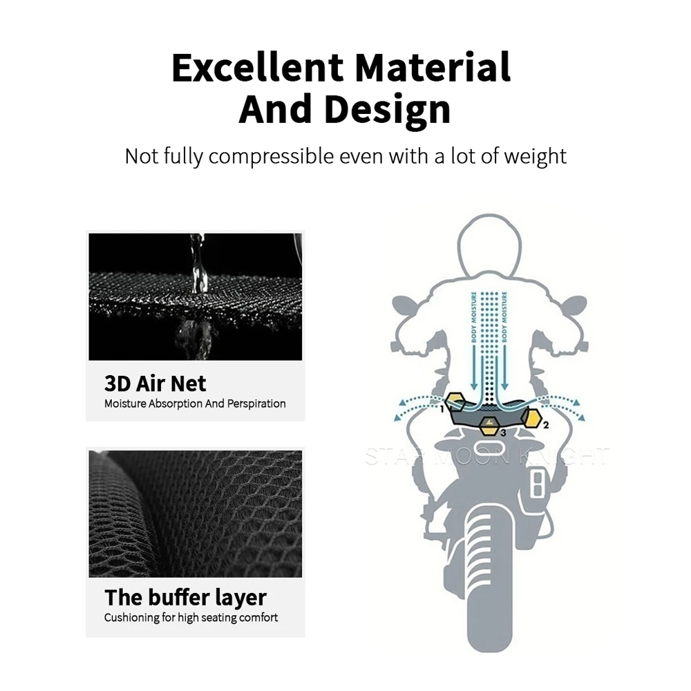 Нейлоновая подушка на сиденье пассажирского водителя для Vespa Primavera Sprint LX GTS GTV