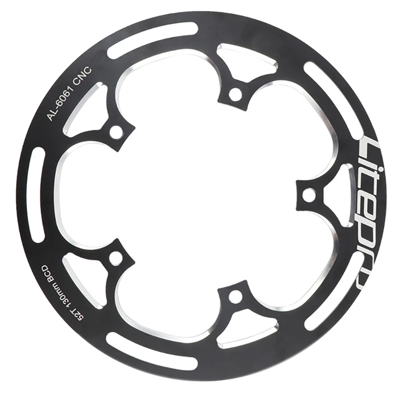 

Litepro Folding Bike Chain Wheel Guard 52T Bicycle Chainwheel Protector CNC 130BCD Guard Plate Crankset Chainring Protect
