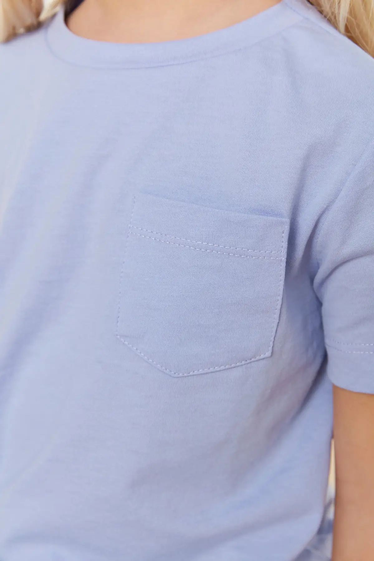 

Pocket Detail Basic Female Child Knitted T-Shirt TKDSS22TS0978