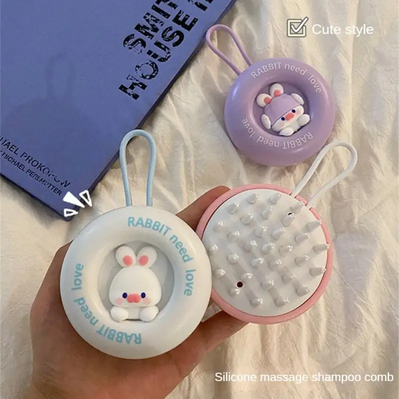 

Silicone Massage Comb Shampoo Combs Anti-itching Scalp Cleaning Artifact Health Care Hair Washing Brush for Home Accessories