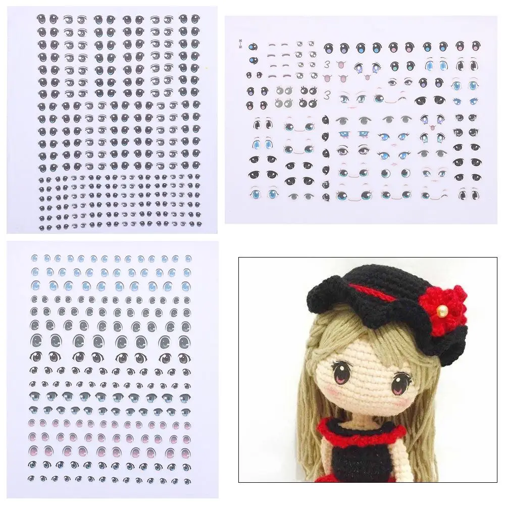 

Simulation Dolls Simulation Dolls Makeup Dress Up Toy Crochet doll Cloth eyes mouth Doll eye Dolls eyes mouth Suit