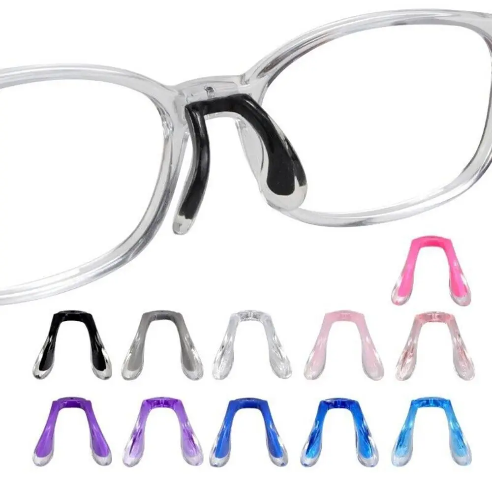 

3pcs U Shaped Nose Pads Eyeglasses Nose Pads Eyeglasses Plug-in Anti Slip Silicone Bridge Strap Grip Hook Eyeglasses Accessory