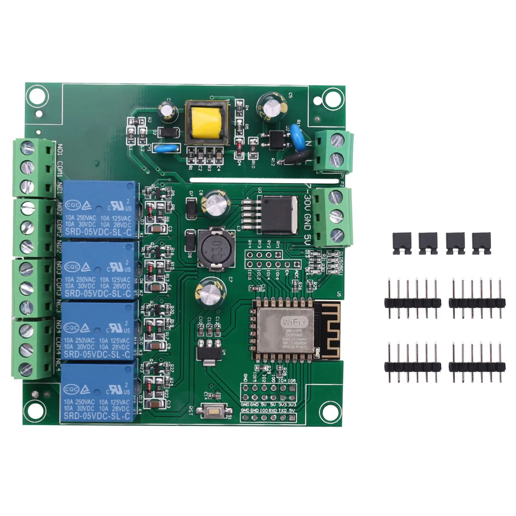 Релейный модуль ESP8266 ESP-12F WIFI, 4-Канальный Релейный переключатель с задержкой для ARDUINO IDE Smart Home IOT