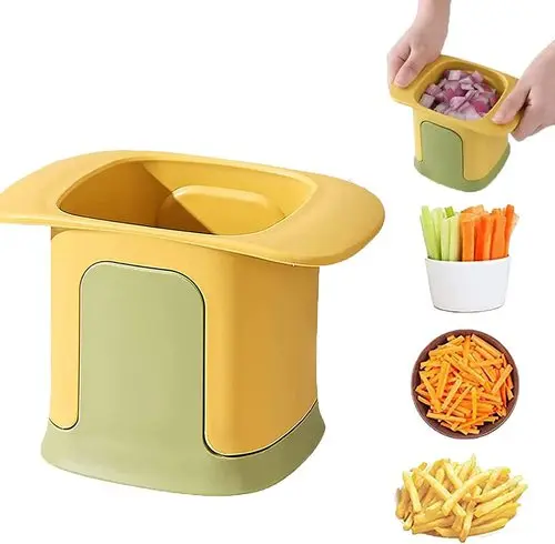 

2 In 1 Vegetable Chopper Universal Multifunctional Vegetable Chopper French Fries Cutter Household Hand Pressure Onion Dicer