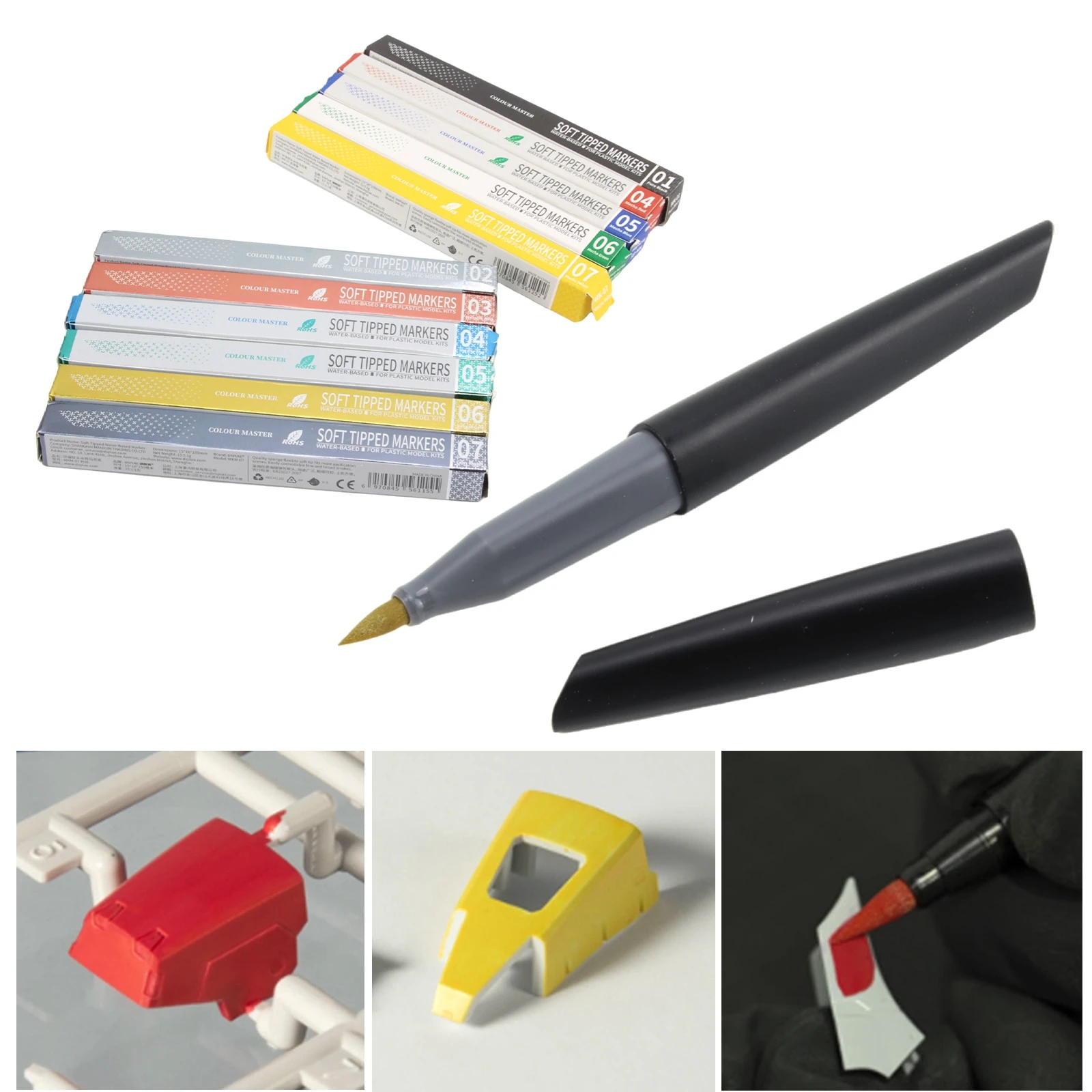 11 Colors Brush Pen Set Paint Tool Sets Red Blue Green Yellow Black Yellow Gray Gold 11pcs/set