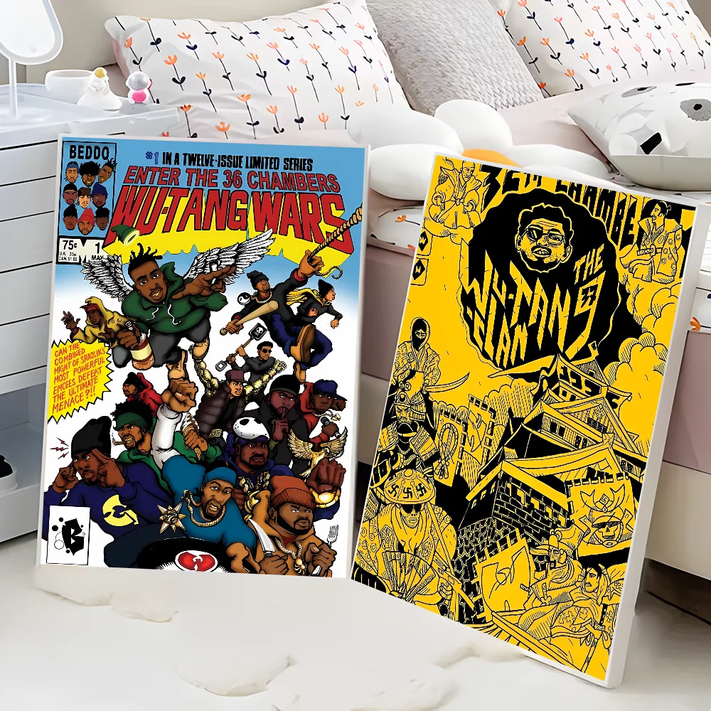 W-WU T-TANG C-CLAN винтажные плакаты наклейки на стену