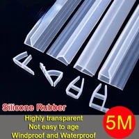 5m it lends itself to 6 to 12mm f u h shape silicone rubber shower room door window glass seal strip waterproof weatherstrip