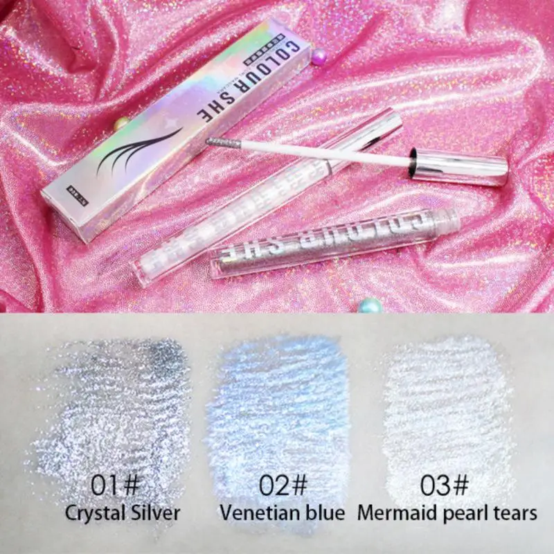 Блестящая Алмазная Мерцающая тушь для ресниц блестящая Водостойкая густая