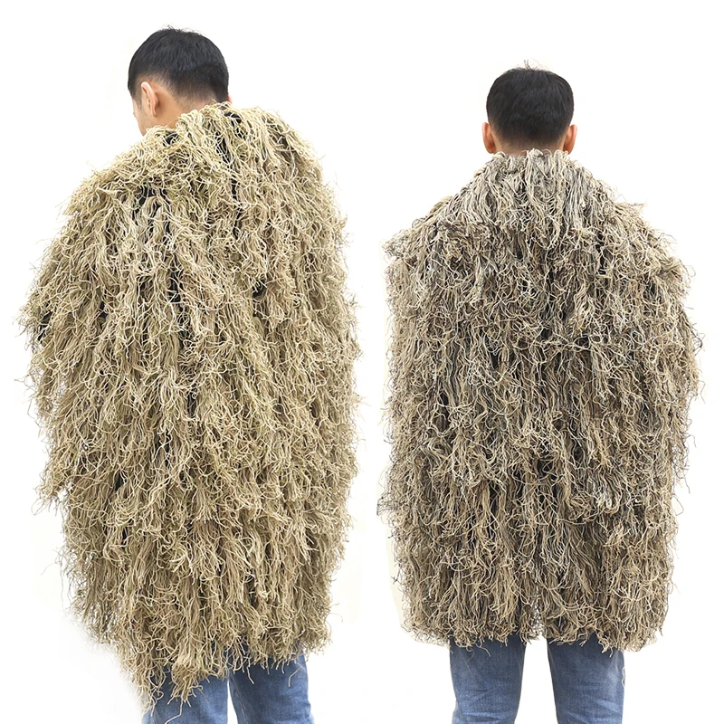 Одеяло Ghillie, камуфляжная шляпа Ghillie, ручная вязка, 80x90 см, охотничий плащ, камуфляж, джунгли, пустыня, желтая трава для мужчин