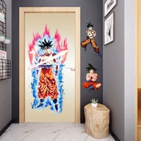 dragon ball son goku anime sticker self adhesive wall sticker dormitory bedroom creative decoration waterproof sticker