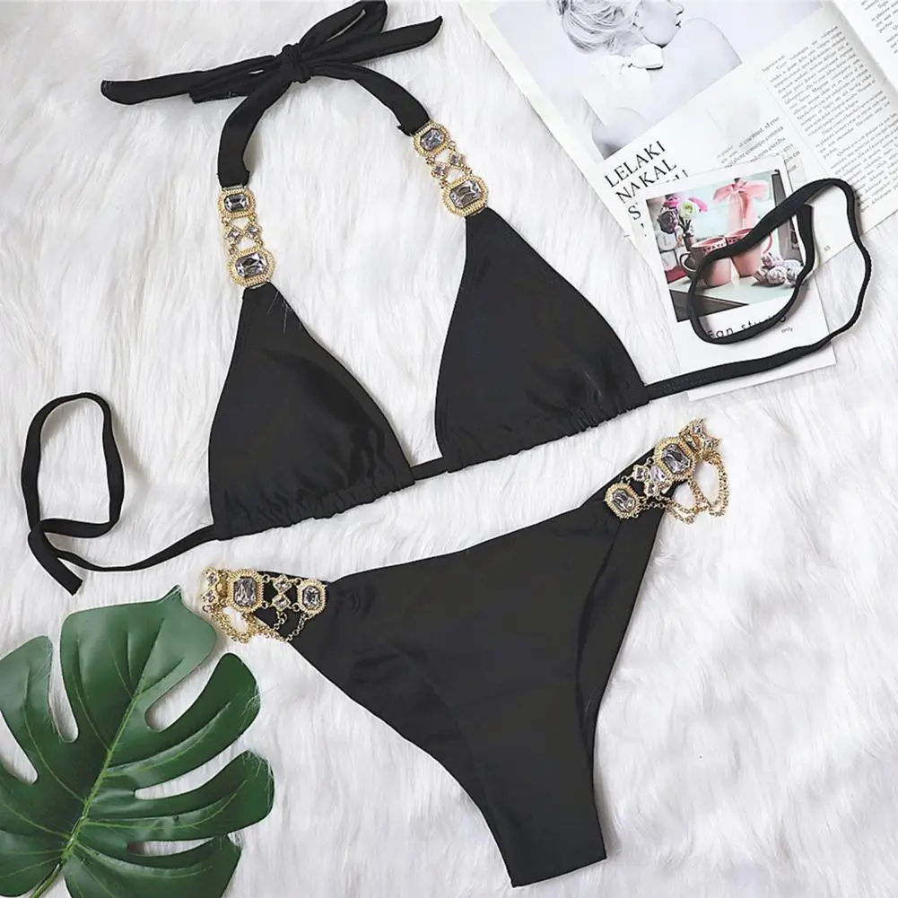 

2 шт./комплект, женские бикини с эффектом пуш-ап