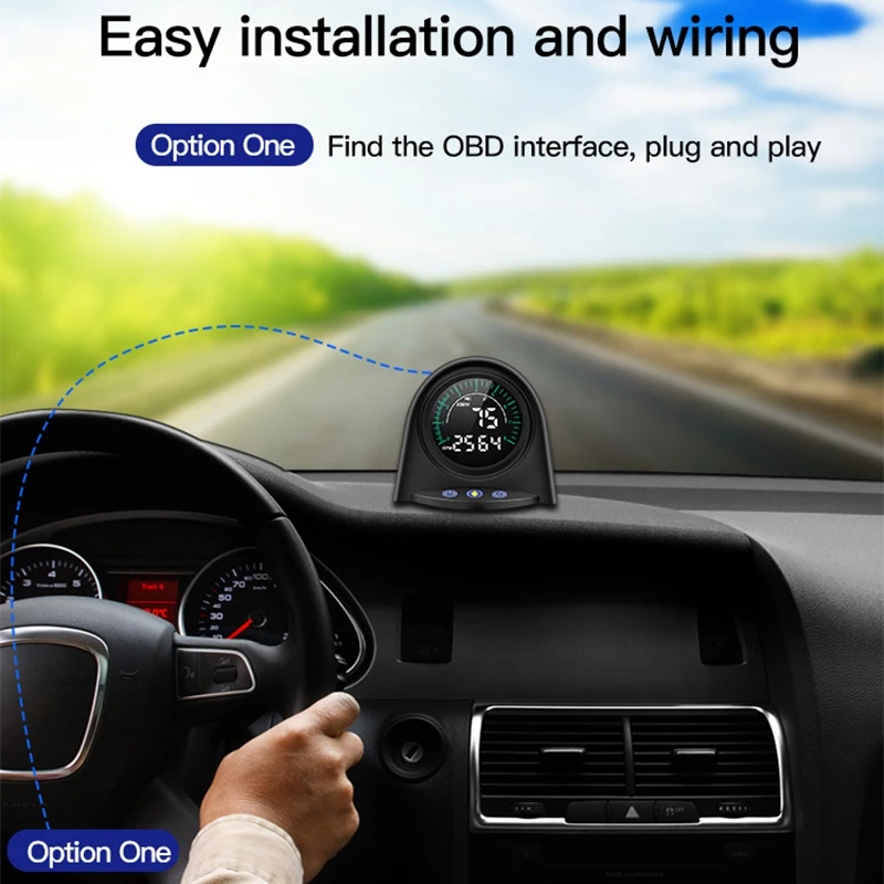 X70 OBD OBD2 HUD спидометр считыватель кодов двигателя монитор оборотов в минуту сигнал