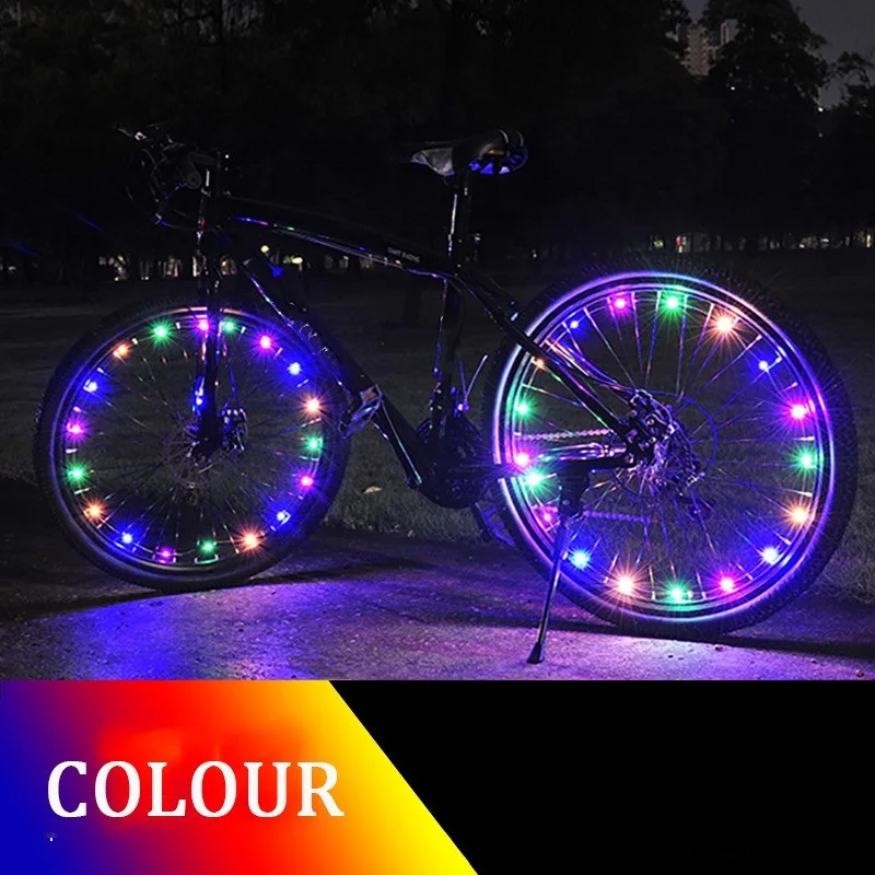 

2022 LED Bicycle Wheel Lights Front and Rear Waterproof Spoke Lights Cycling Decoration Tire Strip Light Accessories