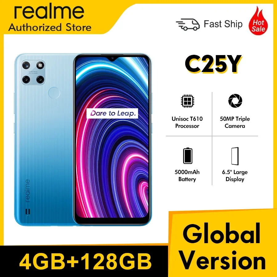 

Смартфон realme C25Y, 6,5 дюйма, 4 + 128 ГБ, 50 МП, 5000 мА ч, 18 Вт