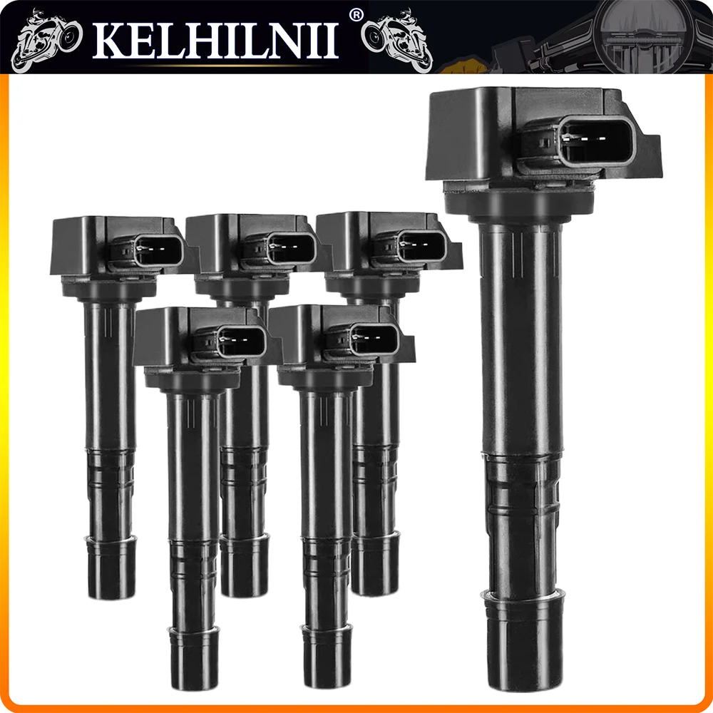Фото 30520P8EA01 Катушки зажигания подходят для Honda Acura Odyssey Accord Pilot MDX TL RL Vue 3.0L 3.2L 3.5L V6 для C1221 30520RCAA02 UF242 №1