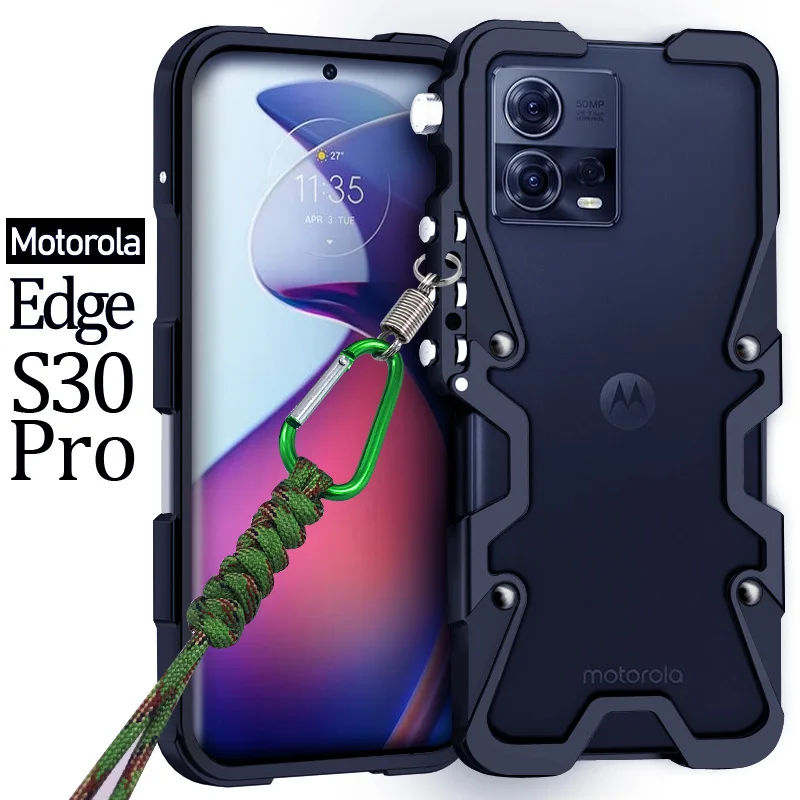 Фото Металлический алюминиевый чехол Zimon Armor для Motorola Edge 60 50 40 Pro X50 Ultra Neo, механический, полностью ручной работы, с бампером в виде черепа №2