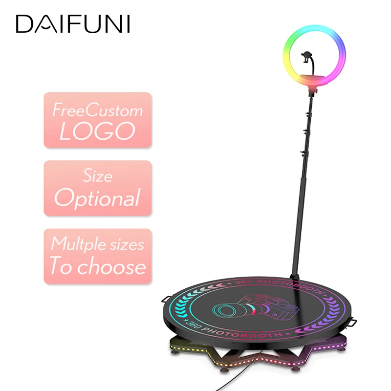 

DAIFUNI Slow Motion Portable 360 Photo Booth Degree Video Automatic Machine Photobooth for Events/Party/Wedding Entertainment