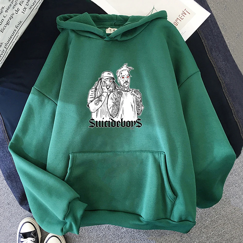 

$uicideboy$ Suicide Boys Tour Vintage Sweatshirt Mens Suicideboys Hip Hop Pullovers Hooded Hoodies Kpop Fleece Long Sleeve Tops
