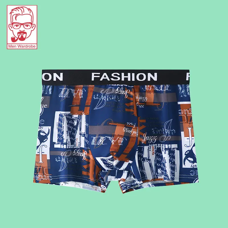 

Men's Underwear Men's Boxers Ice Silk Summer Breathable Youth Personality Men's Briefs Trendsetter In Underpants