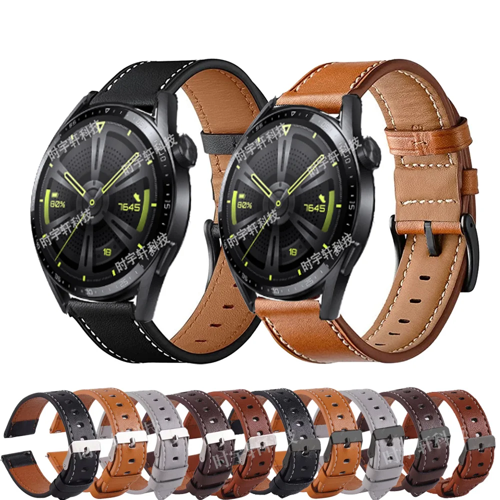 

20mm 22mm Sport Strap For Huawei Watch GT 3 42mm 46mm Leather Quick Release Watchband For Huawei GT 2 Pro/2E/Runner Men Bracelet
