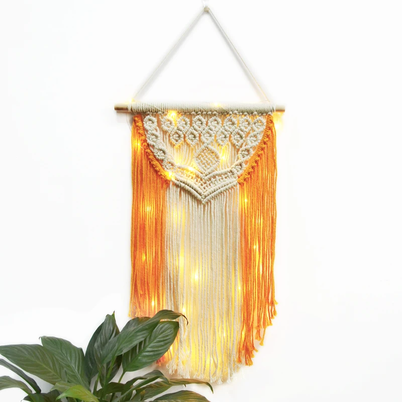 

Лидер продаж, макраме, настенный гобелен, украшение на стену в стиле бохо, шикарный богемный тканый домашний декор, для колледжа, спальни