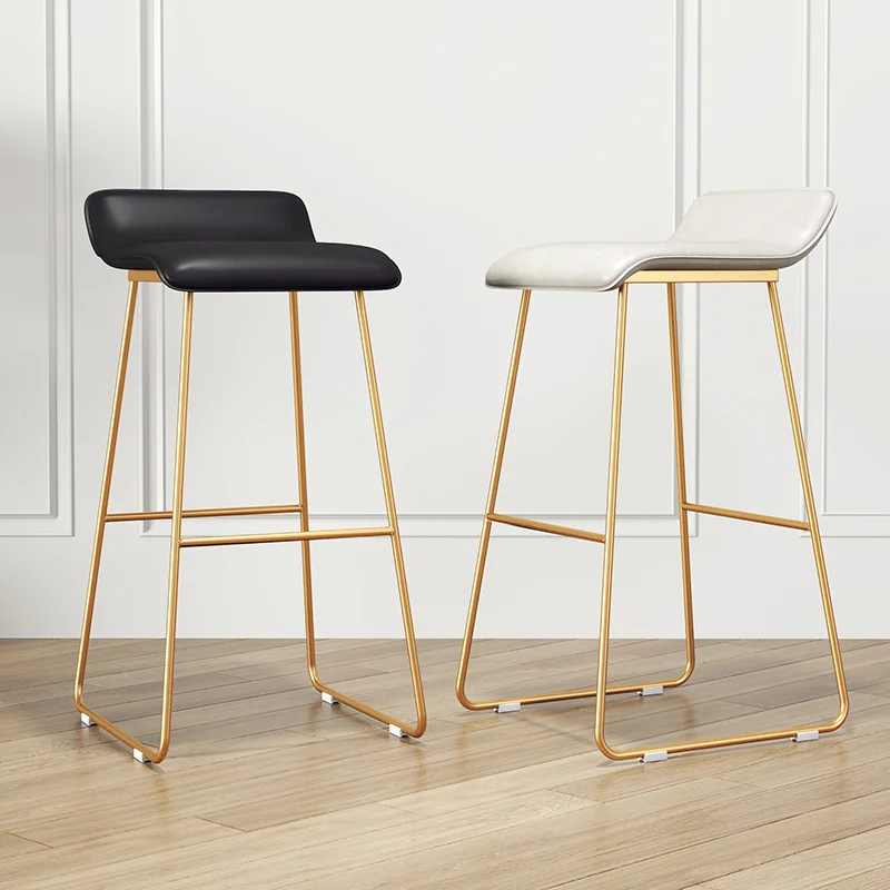 Wrought Iron Minimalist Modern Restaurant Office Dining Room Furniture Set Creative Bar Stools