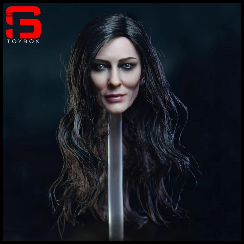 

BY-ART BY-T9 1/6 Goddess of Death Hela Head Sculpt Cate Blanchett Head Carving Model Fit 12'' Action Figure Body Dolls In Stock