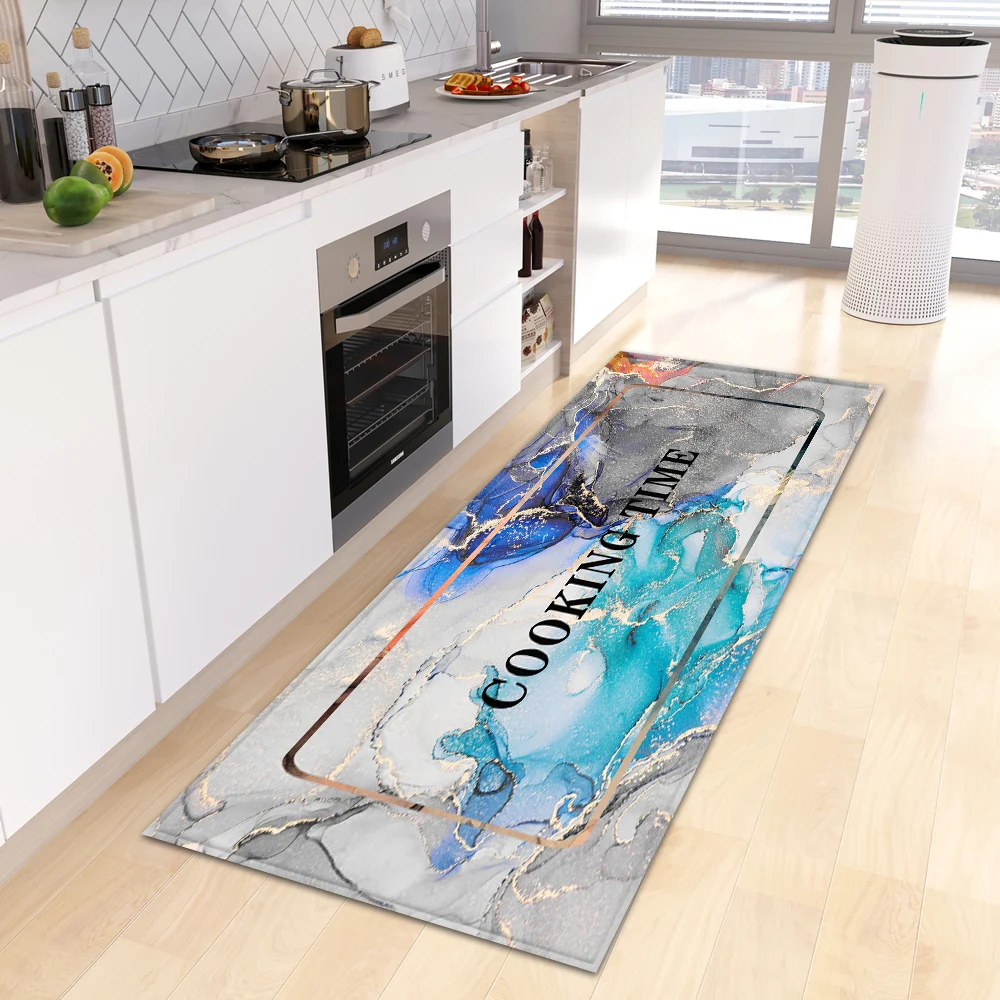 

Kitchen Mat Home Custom Bathroom Anti-Slip Entrance Doormat Bedroom Floor Balcony Hallway Door Decor Foot Carpet Living Room Rug
