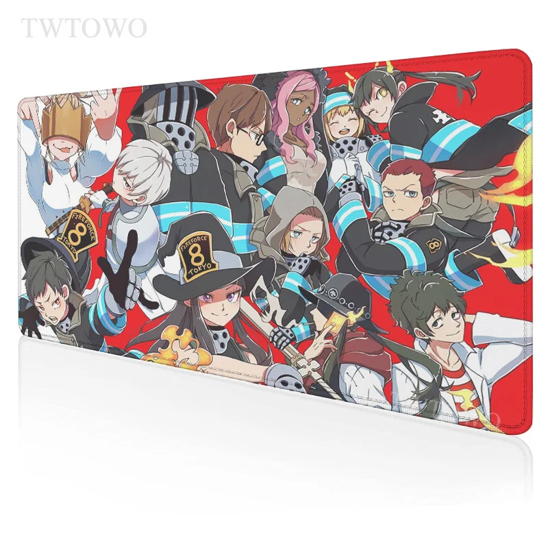 

Fire Force Mouse Pad Gamer New XXL Home Computer Desk Mats MousePads Soft Gamer Office Laptop Desktop Mouse Pad Mouse Mat