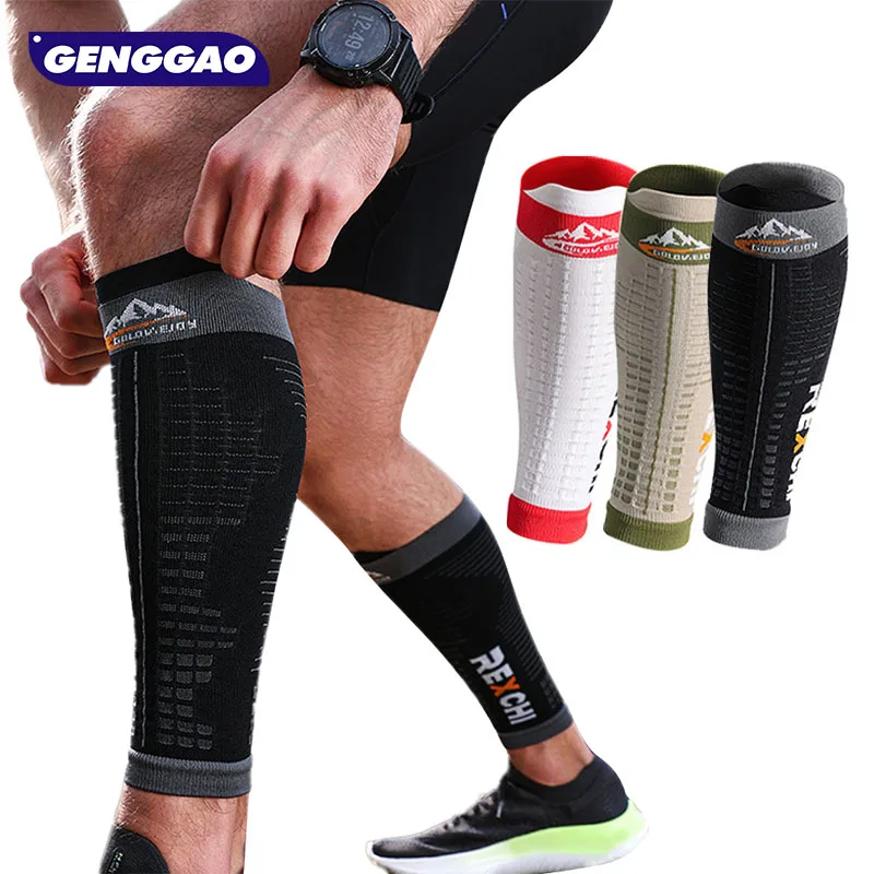 

1 Pair Leg Compression Sleeve, Calf Support Brace Calf Sleeve for Men Women, Footless Compression Sock for Swelling, Pain Relief