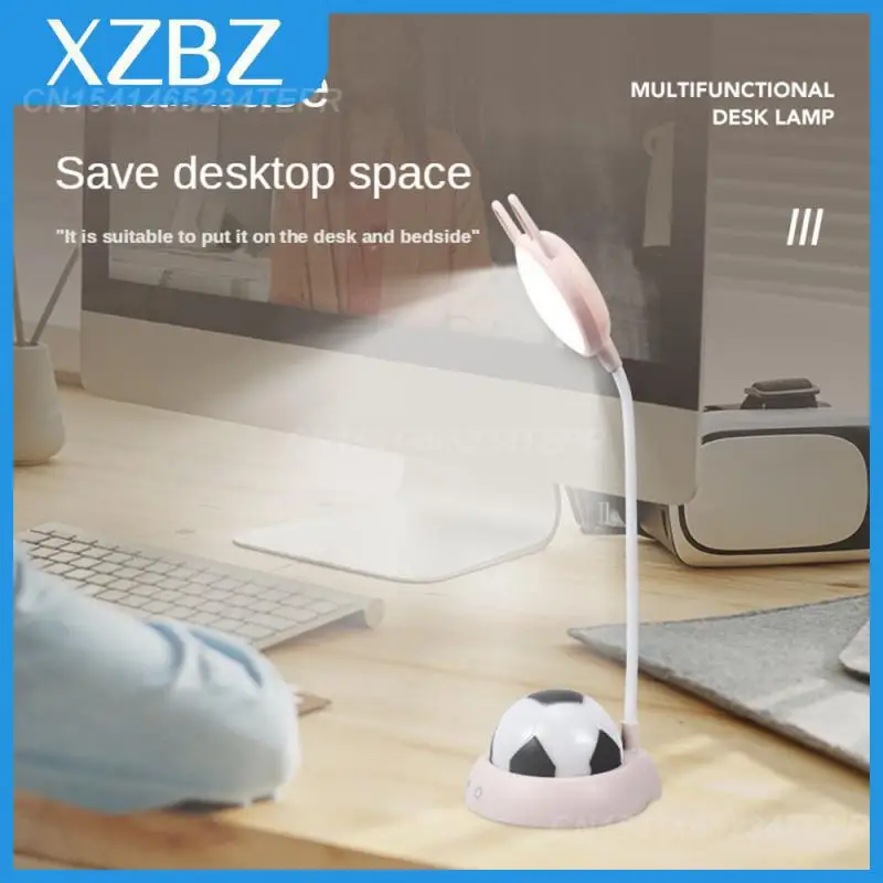 

Светодиодные настольные лампы с защитой глаз, милый мультяшный светильник для защиты глаз для студенческого общежития, прикроватный гибки...