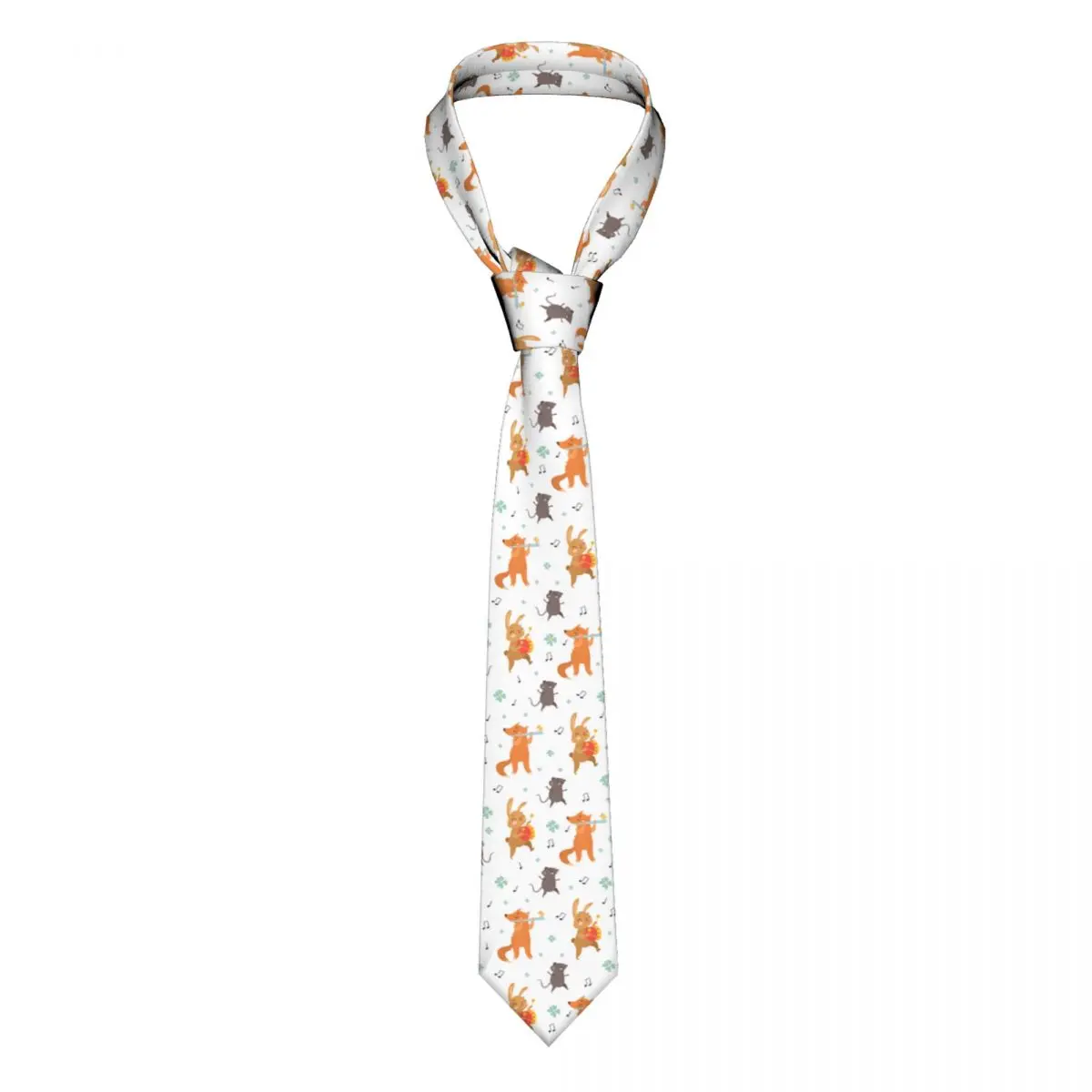 

Classic Tie for Men Silk Mens Neckties for Wedding Party Business Adult Neck Tie Casual Animals Play Musical Instruments Tie