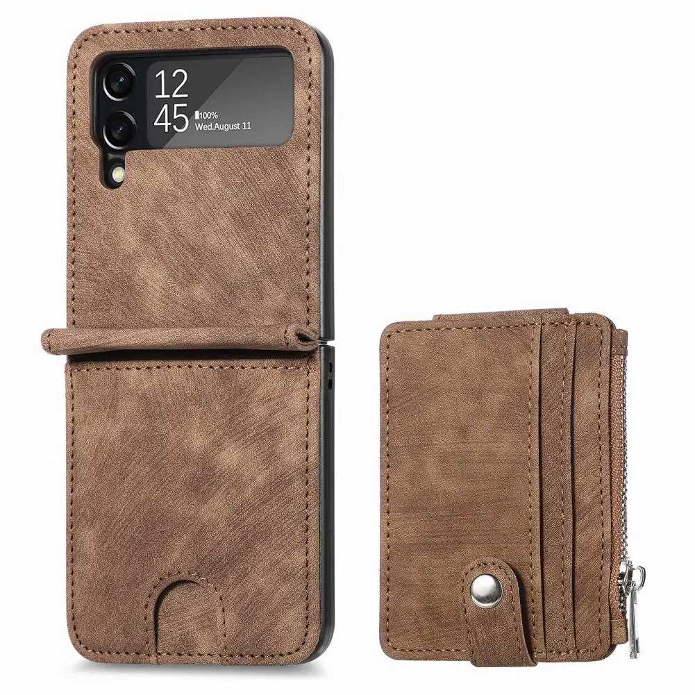 

Practical Ultra-thin Foldable Phone Back Cover Wallet Case Phone Protective Sleeve Phone Protective Case
