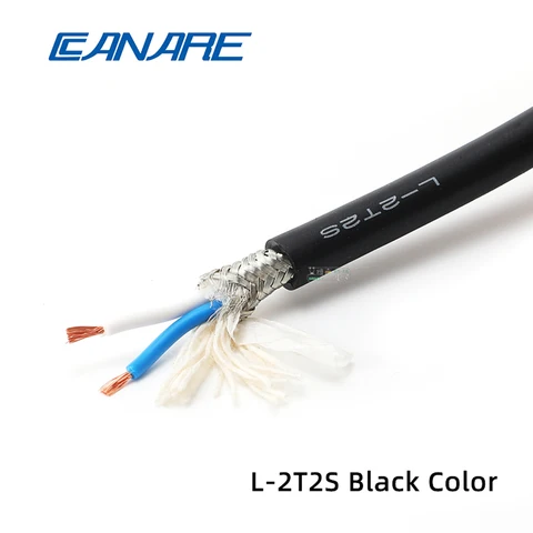 CANARE L-2T2S 2-жильный микрофонный кабель из чистой меди, провод для подключения аудиосигнала, Плетеный защитный витой кабель, внешний диаметр 6 мм, 0,3 мм/23 Вт