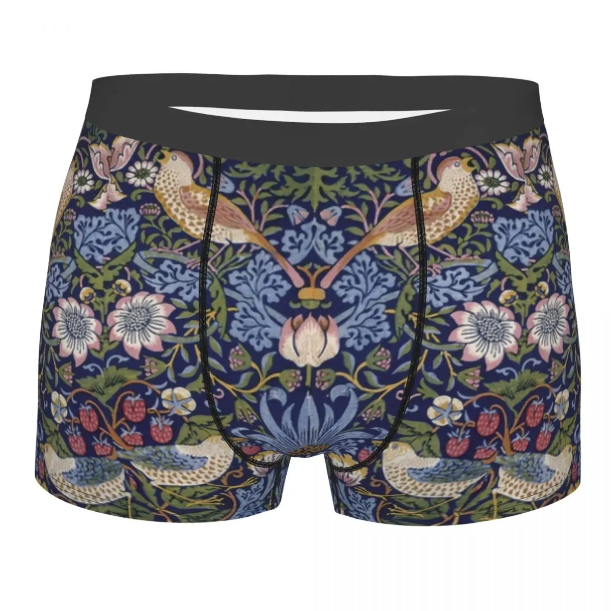 

Трусы-боксеры мужские эластичные с рисунком клубники