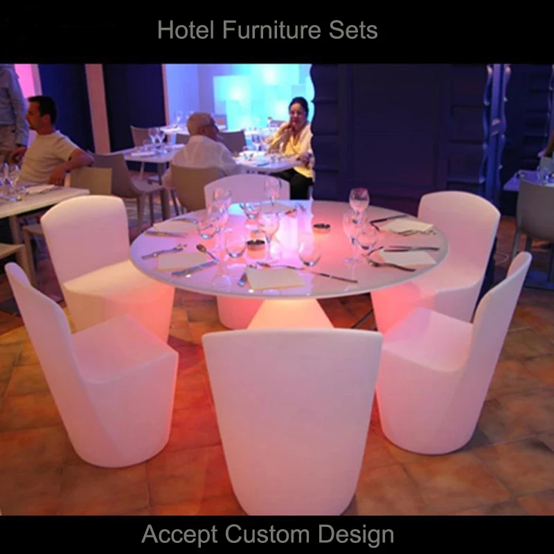Silla de jardín luminosa recargable de 40x44x80cm, muebles LED brillantes intercambiables de Color, plástico PE, impermeable, asiento de Patio, Riq-CH80