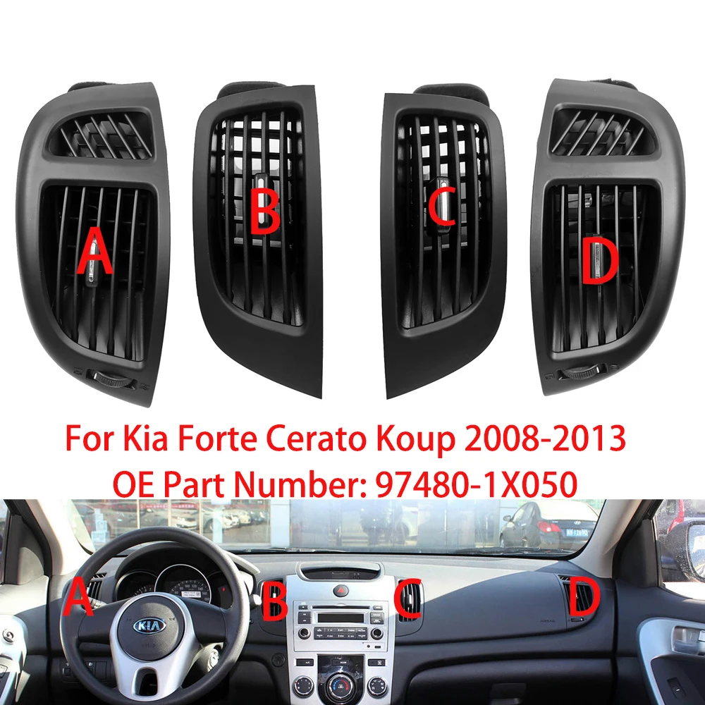 Фото yaocaiss-2 DashBoard Выпуск кондиционера для Kia Forte Cerato Koup 2008 2009 2010 2011 2012 2013 Вентиляционные отверстия для кондиционера №1