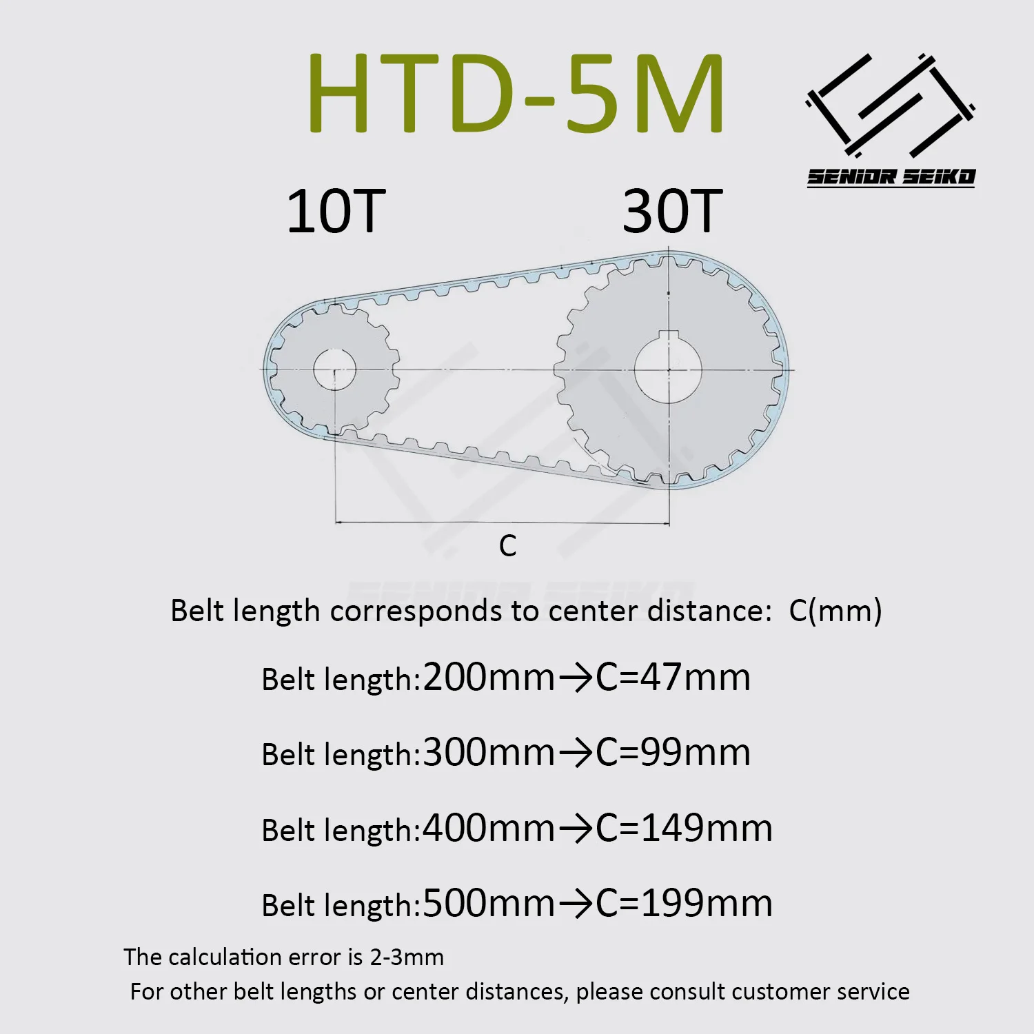 HTD5M 30 зубьев 10T Комплект ремней зубчатого шкива Ширина ремня 10 мм Отверстие