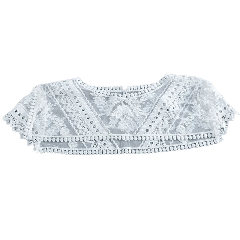 

Кружевной воротник с цветочным УФ-покрытием