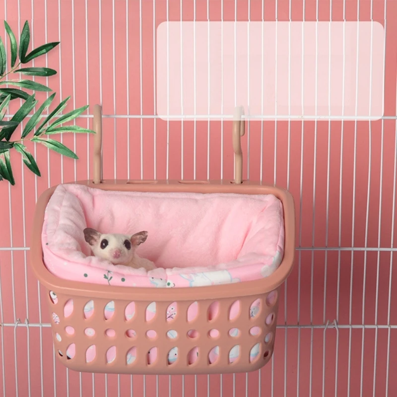 Маленькая теплая кровать с животными подвесная корзина для молодых белков