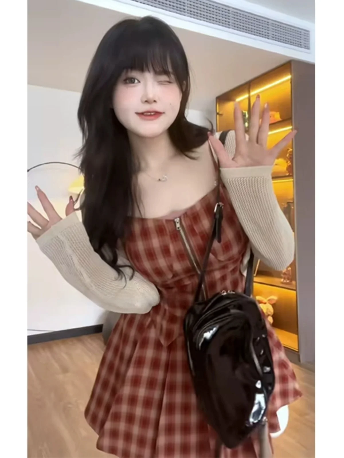 Плюс размер Утягивающая талию облегающая юбка на бретельках Комплекты весенних