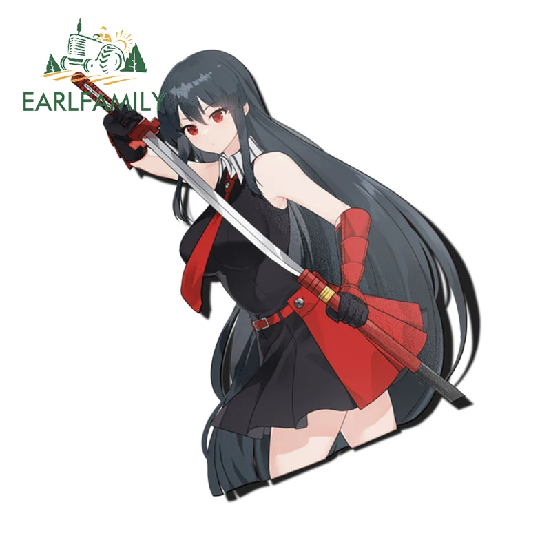 

EARLFAMILY 13 см x 11,8 см для Akame ga KILL автомобильные наклейки Модные Простые наклейки устойчивые к царапинам декор для багажника лобового стекла