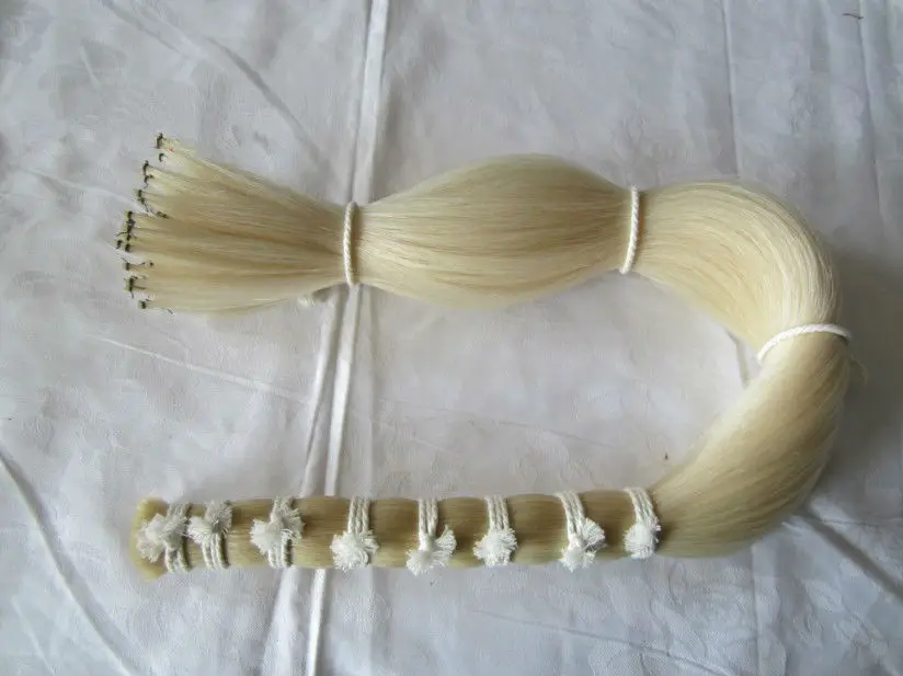 100 г лошадиные волосы AAA белые детали для банта монгольские жерелья 80-82 см
